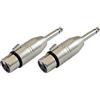 RIDEM Adattatori XLR F/Jack 6,3mm mono