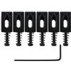 Banworks Set di selle per ponte moderno per chitarre elettriche 10,5 mm (13/32) nero