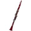 DVCSDE Buffet Clarinetto 17 Tasti Sib Clarinetto Professionale Tubo Nero Con Scatola Guanti Ancia Clip Accessori Per Clarinetto(Set 13)