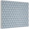 MuchoWow© Pannelli Pannello Fonoassorbente 80x60 cm Decorativi Insonorizzanti Decorativo Parete Fonoassorbenti Design Fonoisolanti Insonorizzazione Stanza Triangolo - Blu - Motivo - Strisce