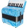 XUXHOU Fisarmonica a 22 Tasti, 8 Bassi, Strumento Musicale in Celluloide, Giocattolo per Spettacoli Home Stage, Eccellente qualità del Suono, Design Standard, Prestazioni Semplici e Flessibili,