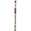 Samyuktha F Sharp, flauto Bansuri in bambù con 7 fori, 35,5 cm, medio, mano destra, con borsa per il trasporto