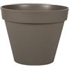 EDA - Vaso di Fiori Rotondo Toscana Ø 40 cm - Volume 23 L - Ø 39,5 x H.31 cm - Tortora