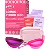Pixie Cup 2 Dischi Mestruali - Senza Metalli Né Tossine - Silicone di Grado Medico 100% - N.1 per Morbidezza tra i Dischi Riutilizzabili - Si Rimuove Come un Tampone - 12 Ore di Uso - Capacità di 5 e 7 Tamponi