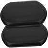 GOOHOCHY Supporto Gamba Sedia a Rotelle 2 Pezzi in Cuoio Nero Ergonomico