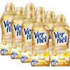 VERNEL Aromaterapia Sensuale Frangipani Ammorbidente 8 x 37 WL (296 carichi di lavaggio), profumo di bucato a lunga durata con oli essenziali per freschezza 24/7, bottiglia riciclabile