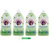 Beni Culinari 4 X Chanteclair I Concentrato Ammorbidente Bianco Muschio - 57 Lavaggi 1140ml + Portachiavi Beni Culinari