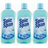 Generico Detergente Pavimenti al Talco 1 Litro Per SPIC&SPAN Pulizia Profonda con Profumo Delicato Adatto a Tutti i Tipi di Pavimento Confezione da 3, 6, 9 o 12 Bottiglie Formula Antialone (3)