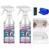 Qklovni Potente detergente per macchie ostinate, schiuma anticalcare per bagno, spray detergente multiuso per bolle, 60 ml (2 pezzi)