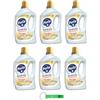 Beni Culinari 6 x Perla Detersivo Lavatrice Marsiglia Detersivo Liquido Per Bucato - Detersivo Liquido Detersivo per Lavatrici Marsiglia 37 lavaggi - 1850ml + Beni Culinari Portachiavi Gratis