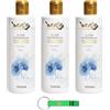 Beni Culinari WEXOR - 3 deodoranti per bucato Elisir Fiori Blu elisir con microcapsule - con felce di mare e fiori blu, 200 ml + portachiavi Beni Culinari
