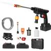 PEAKGEAR Idropulitrice a pressione senza fili da 22 bar, tubo da 5m, idropulitrice portatile con 2 batterie ricaricabili da 6000mAh, idropulitrice per pulizia e irrigazione di auto/pavimenti/giardini