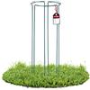 KADAX Set di 3 Pali di Supporto in Acciaio per Fiori da Esterno, Sostegno per Piante Rampicanti da Giardino, Supporti in Metallo per Pomodori e Rose (45 cm)