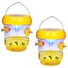 Generico Trappola per Vespe e Calabroni con Luce LED Solare, Trappola Vespe da Esterno Riutilizzabile a Doppia Entrata, Senza Prodotti Chimici, per Giardino Balcone Terrazza Campeggio (2 Con luce)