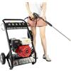 Legwfdthy Idropulitrice Professionale Motore A Benzina, Riflettore Vapore In Rame Design Contemporaneo Con Base Antiscivolo Tre Tubi Flessibili Lunghi Cinque Ugelli Intercambiabili