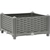 vidaXL Fioriera Rialzata 40x40x23 cm in Polipropilene