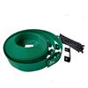 WUEFFE Bordo flessibile in plastica per giardino, 2 altezze, 4 colori - lunghezza mt. 10 + 20 picchetti + connettore (Verde, 1 kit h.10)
