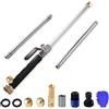 Generico Jethose - Jethose Pressure Washer, Jet Hose Water Pressure, Jetson 2-in-1 High Pressure Power Washer with 2 Nozzles for Garden Hose, Cars, Driveways & Patios (1 Set-Black)