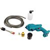 Fafeicy Idropulitrice Portatile Wireless 800W Compatibile Batteria 18V per Auto Giardino Pressione 30-60 Bar Portata 10-15m