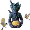 higyee Mangiatoia Per ucce-lli Da Esterno | Scultura A Forma Di Albero Per ucce-lli | Statua Artistica Da Giardino A Forma Di Albero Per Passeri Con Gancio A Scomparsa Per Giardino, Patio, V-eranda