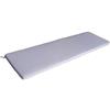 MilaniHome Cuscino 110 Grigio con Doppia Cucitura per Panca O Dondolo 2 Posti per Esterno Idrorepellenti Resistente all'Acqua