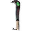 GREGORIOSTORE Roncola Artigianale con Manico in Cuoio, Lama 30 cm, Falce da Potatura