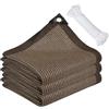 Bseical Rete Ombreggiante,Telo Ombreggiante Con Occhiellato,Hdpe Rete Resistente Ai Raggi Uv,Rete Da Giardino,Per Pergola,Piante Da Patio,Serra,Pollaio,Balcone,Posto Auto Coperto (Marrone-2x4m)