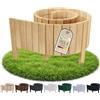 Floranica Bordo Giardino Flessibile 40 x 200 cm Marrone chiaro Bordi Aiuole Legno Bordura per Giardino Rollborder Palizzata