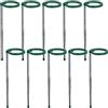 Generico Bastoni di Supporto per Piante | Stakes Regolabili per Piante da Interno | 10 Pezzi Asta Portasteli Per Fiori Rampicanti Con Clip - per Pomodori Peperoni Fagioli Orchidee