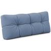 POKAR Cuscino-schienale Imbottito 120x40cm per Divano da Giardino, fodere asportabile e lavabile, Spalliera per Bancali, Interno ed Esterno, DYI - fai da te, senza Pallet, blu