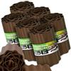 Instalguru Bordura Giardino 20 cm 54 m Profilo Prato Flessibile Separatore Aiuole Plastica Marrone Resistente Intemperie Cordolo Orto Striscia Divisoria Muretto Stop