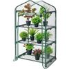 Paluplus Serra da Balcone e Giardino, Misura 69x49x125 cm, Struttura in Acciaio e Telo in PVC, adatta per colture Invernali e Protezione per Piante e Fiori -4827F (3 Ripiani)