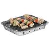 Relaxdays Griglia Monouso, Instant Barbecue, 2 Piedini, 500 g di Carbonella Inclusi, BBQ con Accensione Duratura,Argento