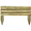 VERDELOOK Vampiro, Recinzione in legno impregnato larghezza 50 cm altezza 14/28 cm