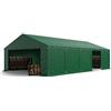 TOOLPORT Tendone deposito 5x10 m PVC 700 N verde scuro impermeabile tenda capannone tenda di stoccaggio