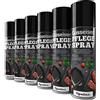 Oputec 6 x 500ml Bomboletta Spray Cura della ghisa - Accessori Ideali per la Protezione e la Cura di Griglie, padelle, pentole, forni Olandesi, girarrosti in ghisa - Protettivo Antiaderente per ghisa
