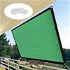 AYLFBFU Telo Ombreggiante 2x10m, Resistente allo Strappo, Alle Intemperie, ai Raggi UV - Tenda Balcone - Vela Ombreggiante per Piante Serre Carport Piscine Cortili, Verde