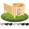 Floranica Bordura Giardino H30 x L200 cm Naturale Bordo Prato Legno
