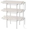 Loobiiny Idroponica Verticale 3 Strati 108 Posizioni Torre Idroponica 3,5 * 4,5 Cm Cesto di Impianto di Coltivazione Idroponica Giardino Verticale Grow Box Kit Completo Esperimento Idroponico