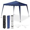Juskys gazebo pieghevole Vivara 3×3 m - pop-up regolabile in altezza, UV50+ e resistente all'acqua - tenda da giardino con borsa per feste - Blu