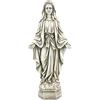 Design Toscano LY714288 Statua da Giardino della Madonna di Notre Dame, Pietra Antica, 12.5x20.5x49.5 cm