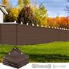 NINGBAI Frangivisto Balcono Schermi 80 x 900 cm Telo Ombra Schermo Frangivisto per Recinzione Giardino su Misura, con Occhielli e Fascetta per Veranda, Cortile, Terrazza, Marrone