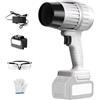 SBCWH Soffiatore per Foglie Senza Fili, Soffiatore Turbo a Getto D'aria da 1050 W, Spolveratore Portatile Super Potente, Pulitore Multiuso per Casa, Auto, Ufficio(White)