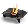 höfats - TRIPLE 90 Firebowl - Caminetto e griglia di design - per terrazza e giardino - Acciaio corten con effetto ruggine
