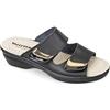 VALLEVERDE 25315 Sandali Ciabatte Donna Pelle Strappi Nero