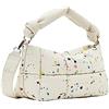 Desigual, BOLS_SPLATTER23 PUFFY REN Donna, bianco