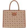 GUESS Neda 2 Compound Tote Bag Latte Logo