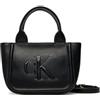 Calvin Klein Raised Ck Small Tote With StrapTG. One Size UB1 - BLACK One Size
