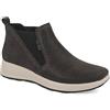 Fly Flot | Casual Shoes Woman, Scarpe Donna con Elastico Laterale, Polacchino con Tomaia in Pelle Idrorepellente, Sottopiede Estraibile in Memory, Antracite, 38