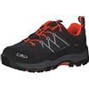 CMP Kids Rigel Low Trekking Shoes Wp, Scarpe da trekking Unisex - Bambini e ragazzi, Antracite-Flash Orange 47UG, 30 EU
